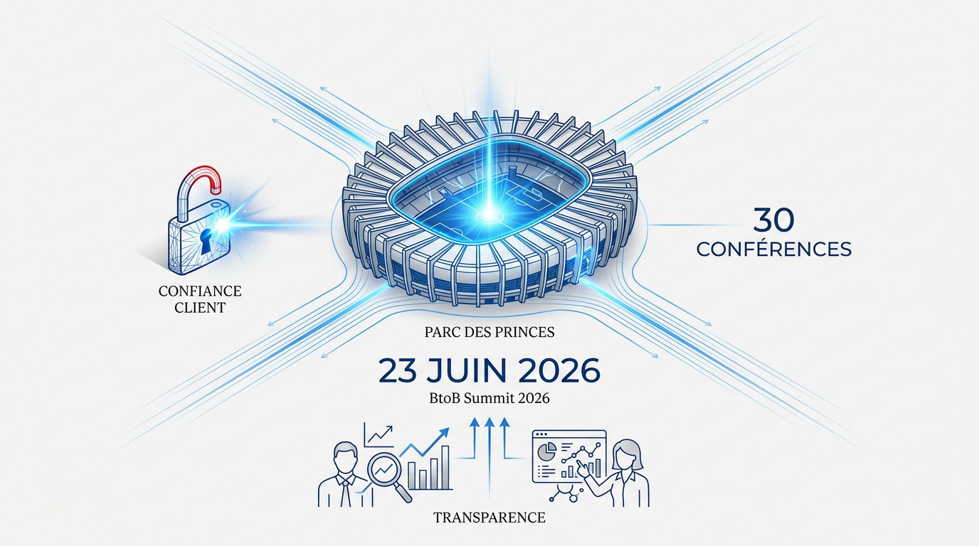 Conférence BtoB Summit 2026 sur la confiance et la transparence au Parc des Princes