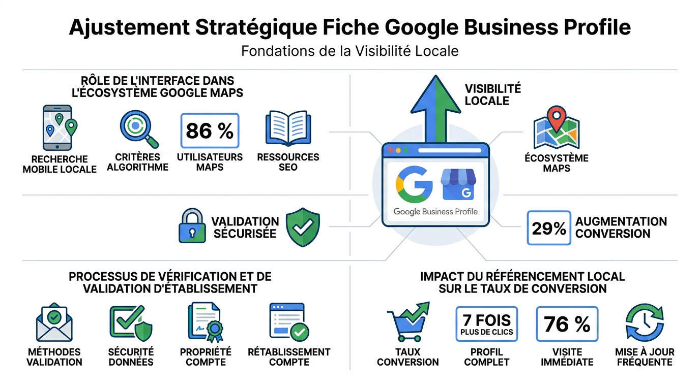 Analyse stratégique de l'optimisation d'une fiche Google Business Profile pour le référencement local