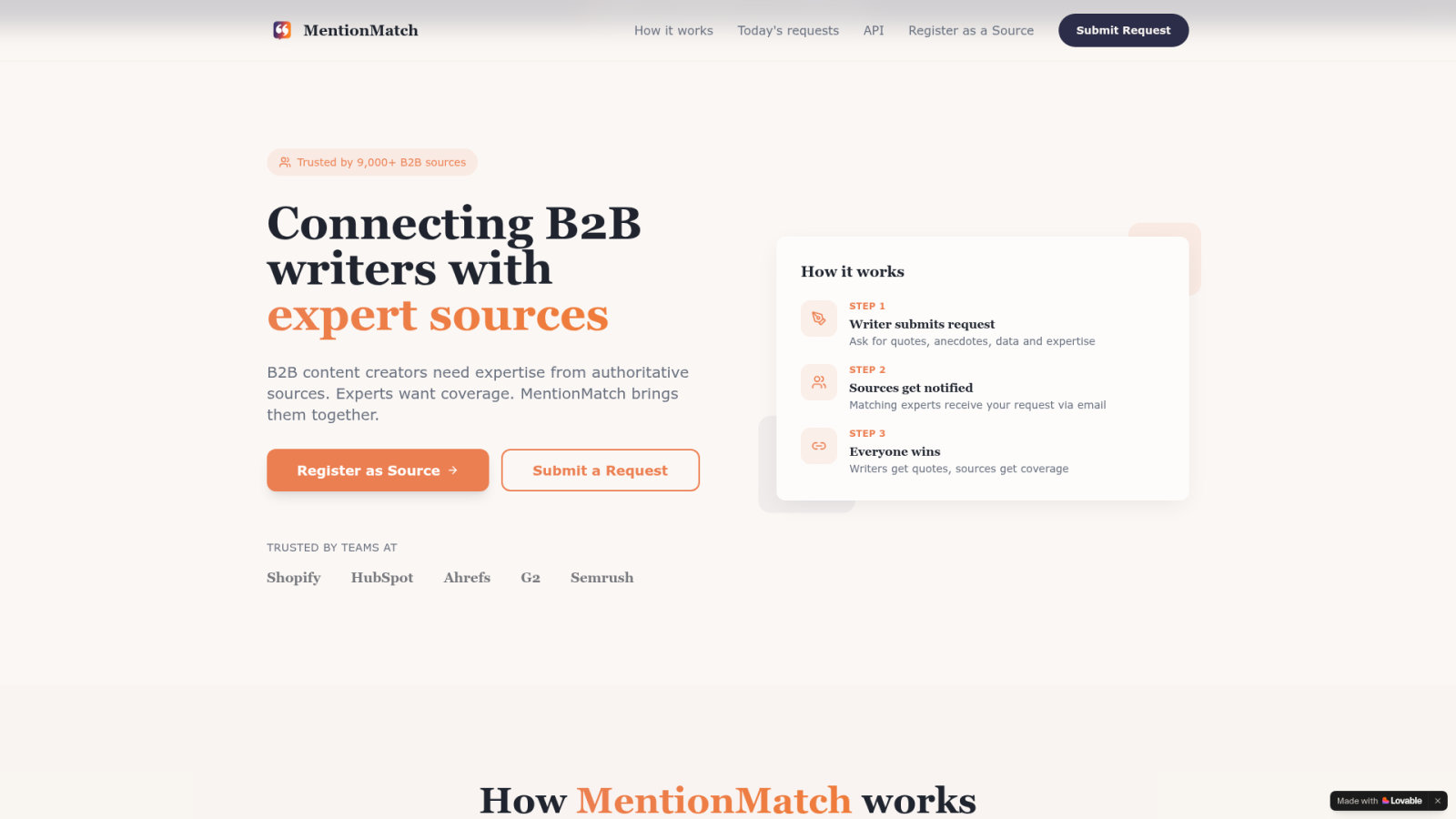 MentionMatch : optimisation des opportunités rédactionnelles SaaS