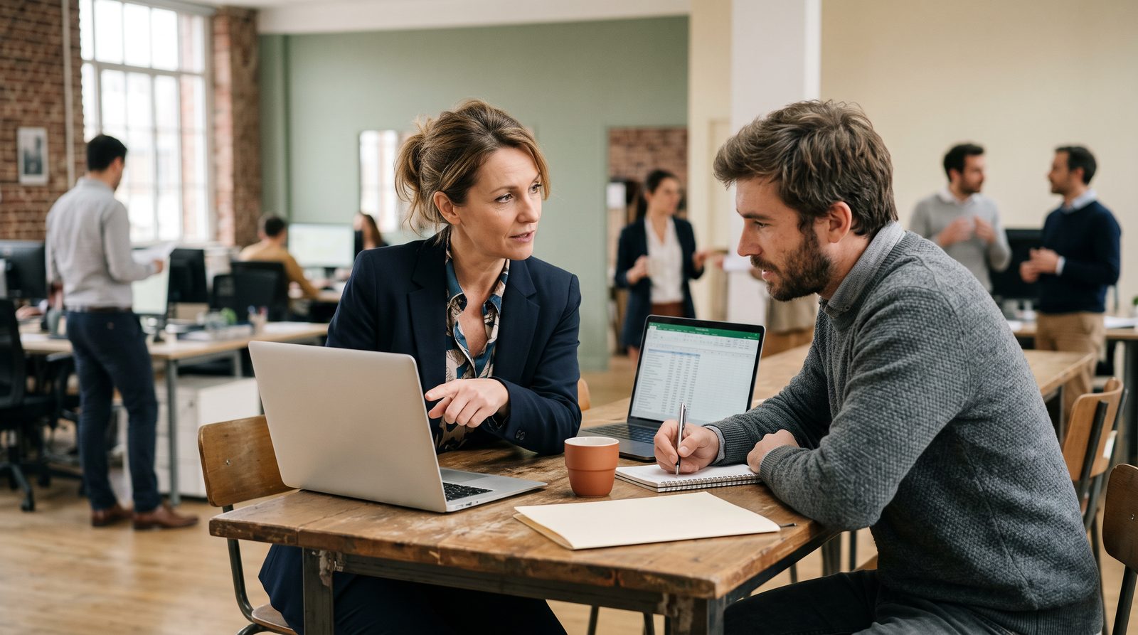 Responsable des opérations commerciales qui accompagne un commercial sur un compte client, sur Salesforce AIforce et le CRM